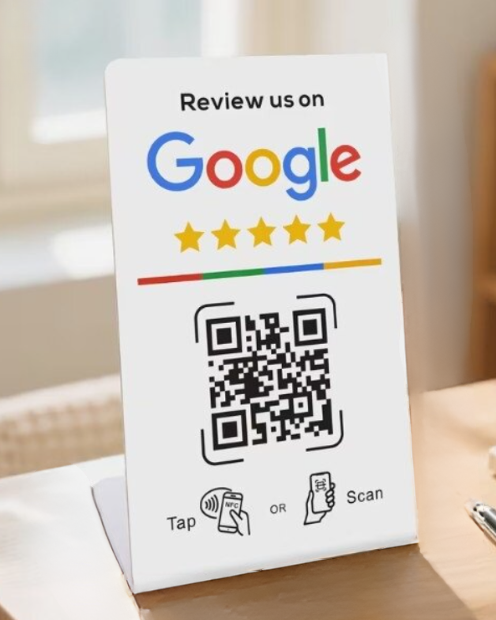 NFC bordje L-vorm klein - mat wit - Afbeelding 2