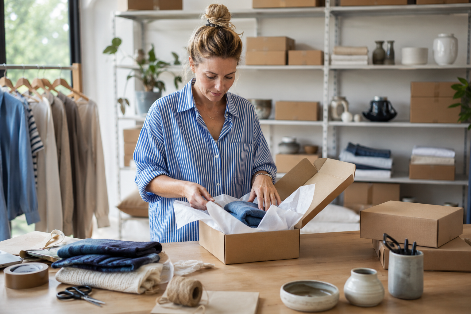 Sfeerbeeld van een webshop